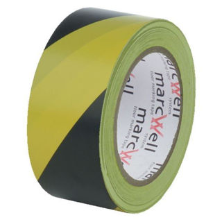 Picture of Hazard Floor Marking Tape Yellow/Black 50mm x 33m