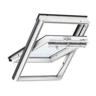 VELUX White Polyurethane Centre Pivot Triple Glazed Roof Window 0062