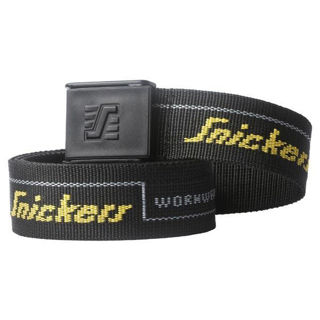  Snickers Logo Belt Black Murdock Builders Merchants
