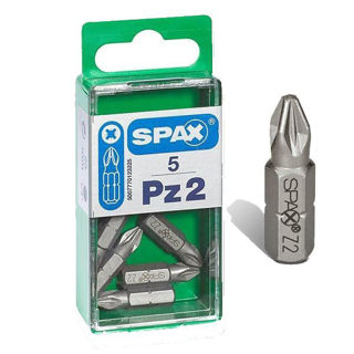 Spax 25mm Standard Driver Bits PZ2 Murdock Builders Merchants