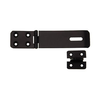 Hasp & Staple Black 114mm Murdock Builders Merchants