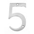 Numeral Satin Chrome 76mm