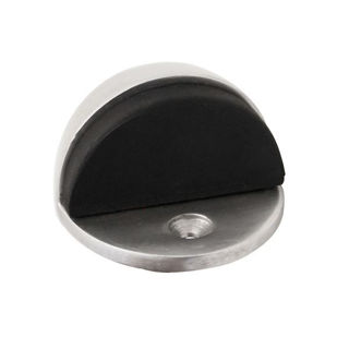 Oval Door Stop 42mm Polished Aluminium