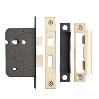 Bath Lock Electro Brass 3 Lever 63mm