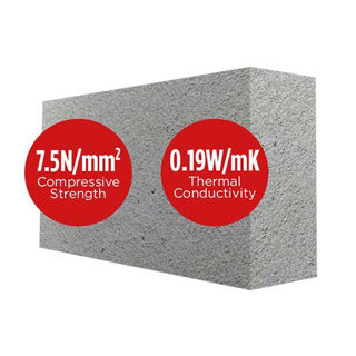 Quinn Lite Block 440 x 215 x 100mm 7N Murdock Builders Merchants