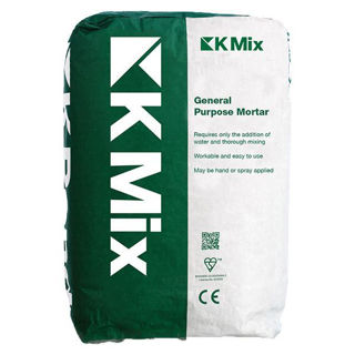 K-Mix Gp Mortar (Grey) 25kg Murdock Builders Merchants