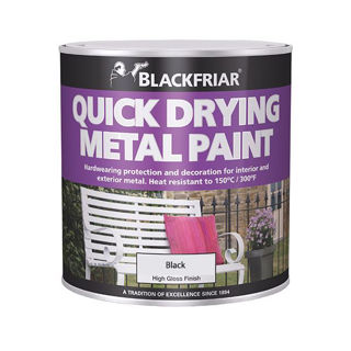 Blackfriar Quick Drying Metal Paint 500ml Black Murdock Builders Merchants