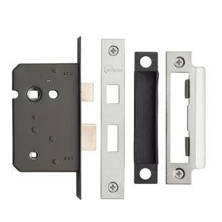 Picture of Bathroom Lock Nickel Plated 63mm (2.5") (Pre-Packed)