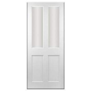 White Primed Colonial Glazed Door 40mm Murdock Builders Merchants