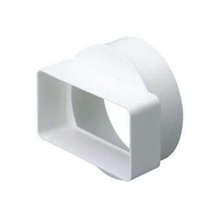 Picture of Modular Ducting Short Round Rectangular Adaptor DD071