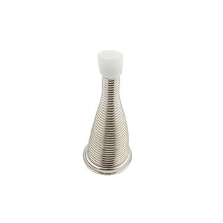 Door Stop Nickel Plated White Cap 75mm Murdock Builders Merchants