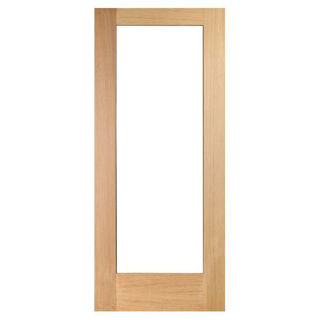 White Oak Lacquered Shaker Lite Glazed Door 40mm