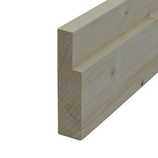 Whitewood 132 x 32mm Square Edge Rebated 44 x 12mm Murdock Builders Merchants