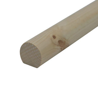 Picture of Redwood 45 x 42 Mopstick Handrail