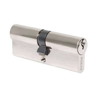 Euro Double Cylinder 35 45 - Nickel plated (Pre-packed)Murdock Builders Merchants