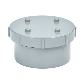 MFP 110mm Soil Access Cap and Plug Grey