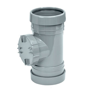 MFP 110mm Soil Access Pipe Grey