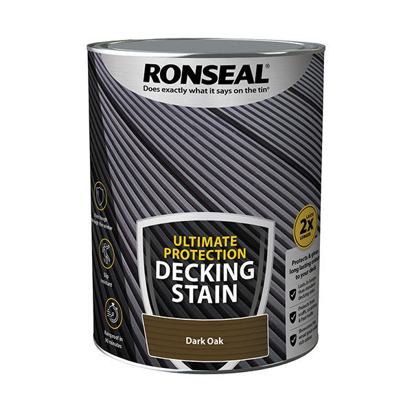 Ronseal Ultimate Decking Stain Dark Oak Building Supplies Northern IrelandMurdock Builders