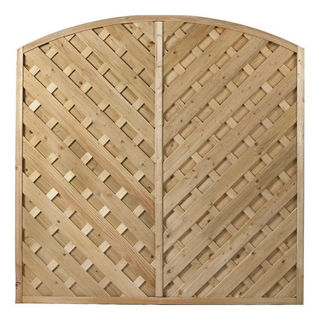 Arch-Up Diagonal Pressure Treated Fence Panel 1.8m x 1.8m Murdock Builders Merchants