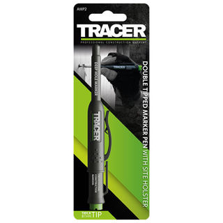 Tracer Double Tipped Marker Pen & Site Holster Murdock Builders Merchants