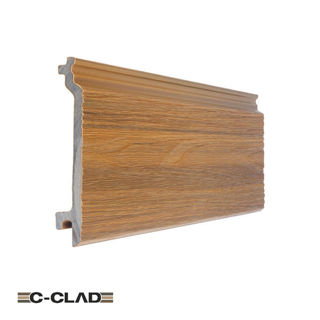 Teak Composite Cladding Board 150 x 21mm x 3.6m Murdock Builders Merchants