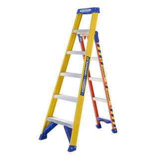 Werner Leansafe Fibreglass 6 Tread Ladder Murdock Builders Merchants