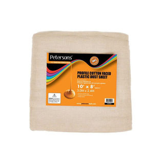 Petersons Profile Plastic Dust Sheet 10 x 8ft Murdock Builders Merchants